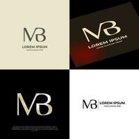 mb eerste modern luxe logo sjabloon voor bedrijf vector
