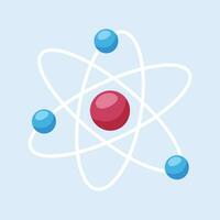 vector atomair model- icoon fysica symbool wetenschap teken