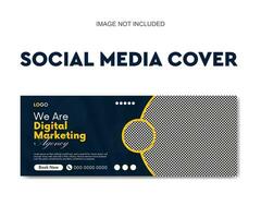 creatief bedrijf afzet agentschap sociaal media post sociaal media Hoes web banier sjabloon vector