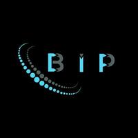 bip brief logo creatief ontwerp. bip uniek ontwerp. vector