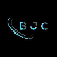 bjc brief logo creatief ontwerp. bjc uniek ontwerp. vector