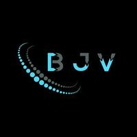 bjv brief logo creatief ontwerp. bjv uniek ontwerp. vector