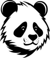 panda - minimalistische en vlak logo - vector illustratie