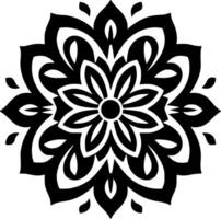 mandala - minimalistische en vlak logo - vector illustratie