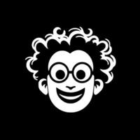 clown - minimalistische en vlak logo - vector illustratie