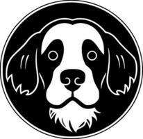 hond - minimalistische en vlak logo - vector illustratie