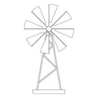 windmolen icoon vector