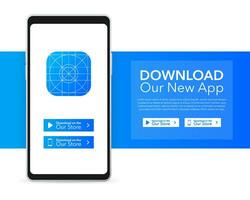 downloaden Pagina's. mobiel app sollicitatie. bedrijf concept. hand- tintje scherm smartphone icoon. vector
