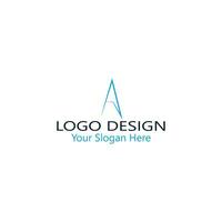 uniek luxe minimaal alfabet brief een logo. minimalistische Engels brief een logo elementen. professioneel bedrijf logo. gemakkelijk een logo. typografie een logo ontwerp element. vector