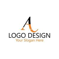 uniek luxe minimaal alfabet brief een logo. minimalistische Engels brief een logo elementen. professioneel bedrijf logo. gemakkelijk een logo. typografie een logo ontwerp element. vector