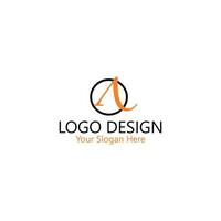 uniek luxe minimaal alfabet brief een logo. minimalistische Engels brief een logo elementen. professioneel bedrijf logo. gemakkelijk een logo. typografie een logo ontwerp element. vector