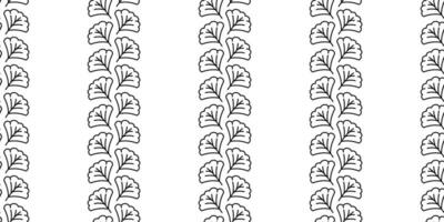 blad fabriek naadloos patroon bladeren vector bloem tuin Woud zomer sjaal geïsoleerd tegel achtergrond herhaling behang tekening illustratie wit ontwerp