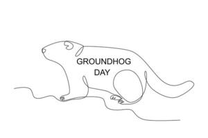 groundhog dag viering vector