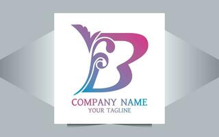 luxe b brieven logo ornament ontwerp vector