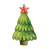 kerstboom. vector illustratie