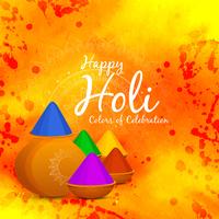 Abstracte gelukkige Holi-vieringsachtergrond vector