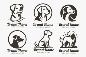 vector hoofd van hond logo icoon ontwerp