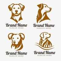 vector hoofd van hond logo icoon ontwerp