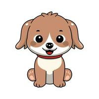 schattige puppy hondje vector