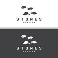 steen logo, premie elegant ontwerp, steen balans vector, stepping rots wandelen icoon illustratie ontwerp vector