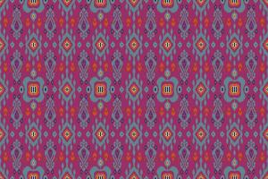 ikat tribal Indisch naadloos patroon. etnisch aztec kleding stof tapijt mandala ornament inheems boho chevron textiel.geometrisch Afrikaanse Amerikaans oosters traditioneel vector illustraties. borduurwerk stijl.