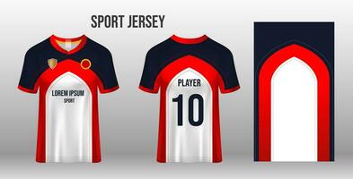 sport Jersey ontwerp kleding stof textiel sjabloon vector