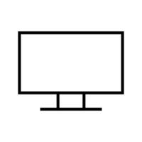 gemakkelijk TV icoon met vlak ontwerp. vector. vector