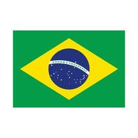 Brazilië vlag. braziliaans vlag. vector. vector