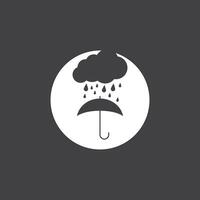 regen icoon en symbool vector sjabloon illustratie