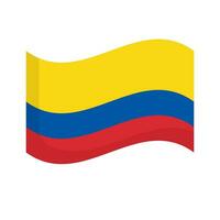 fladderend Colombiaanse vlag icoon. vector. vector