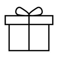 gemakkelijk Cadeau doos icoon. geschenk. vector. vector