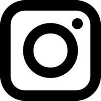 instagram vector icoon. bewerkbare beroerte