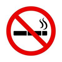 roken verbod icoon. Nee roken Oppervlakte teken. vector. vector