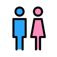 modern Mannen en vrouwen toilet icoon set. vector. vector