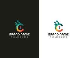 brief logo ontwerp vector