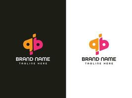 brief logo ontwerp vector