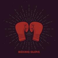 sporting finesse hedendaags boksen handschoenen ontwerp vector