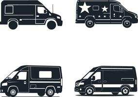 snel redden beweging ambulance grafisch silhouet vector