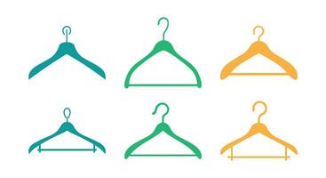 kleren zorg hedendaags hanger silhouet vector