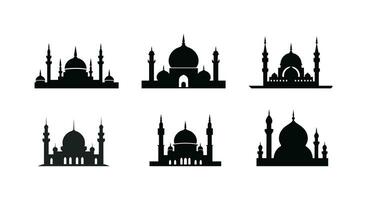 Islamitisch architectuur modern moskee ontwerp vector