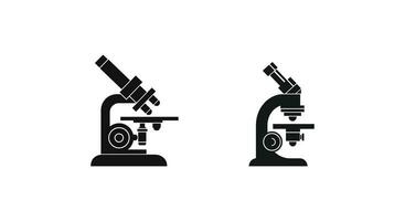 wetenschappelijk symfonieën microscoop silhouet serie vector