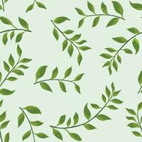 naadloos patroon met bladeren. tropisch blad behang. botanisch patroon vector illustratie voor kleding stof, textiel afdrukken, inpakken, omslag.