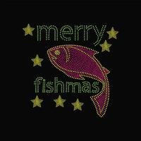 vrolijk fishmas 3 vector