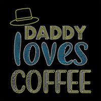 papa houdt van koffie vector