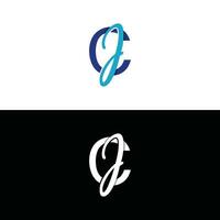 brief cj luxe modern monogram logo vector ontwerp, logo eerste vector Mark element grafisch illustratie ontwerp sjabloon