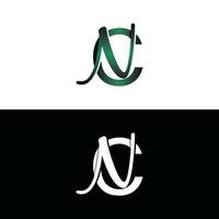 brief cn luxe modern monogram logo vector ontwerp, logo eerste vector Mark element grafisch illustratie ontwerp sjabloon