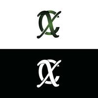 brief cx luxe modern monogram logo vector ontwerp, logo eerste vector Mark element grafisch illustratie ontwerp sjabloon