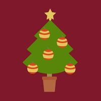 kerstboom vector pictogram