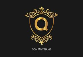laatste q natuurlijk en biologisch logo modern ontwerp. natuurlijk logo voor branding, zakelijke identiteit en bedrijf kaart vector