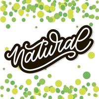 100 natuurlijke vector belettering stempel illustratie slogan kalligrafie